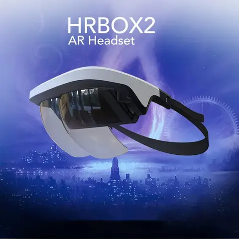 ใหม่ HRBOX2 3D สมาร์ท Ar แว่นตาวิดีโอ Augmented Reality Ar ชุดหูฟังสําหรับสมาร์ทโฟน Vr แว่นตา 3D วิดีโอและเกม Augmented Reality