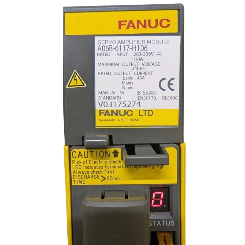 Fanuc A06B-6117-H106 Servo Amplifier Tested ok In Stock
Fanuc A06B-6117-H106 Servo Amplifier Tested ok In Stock