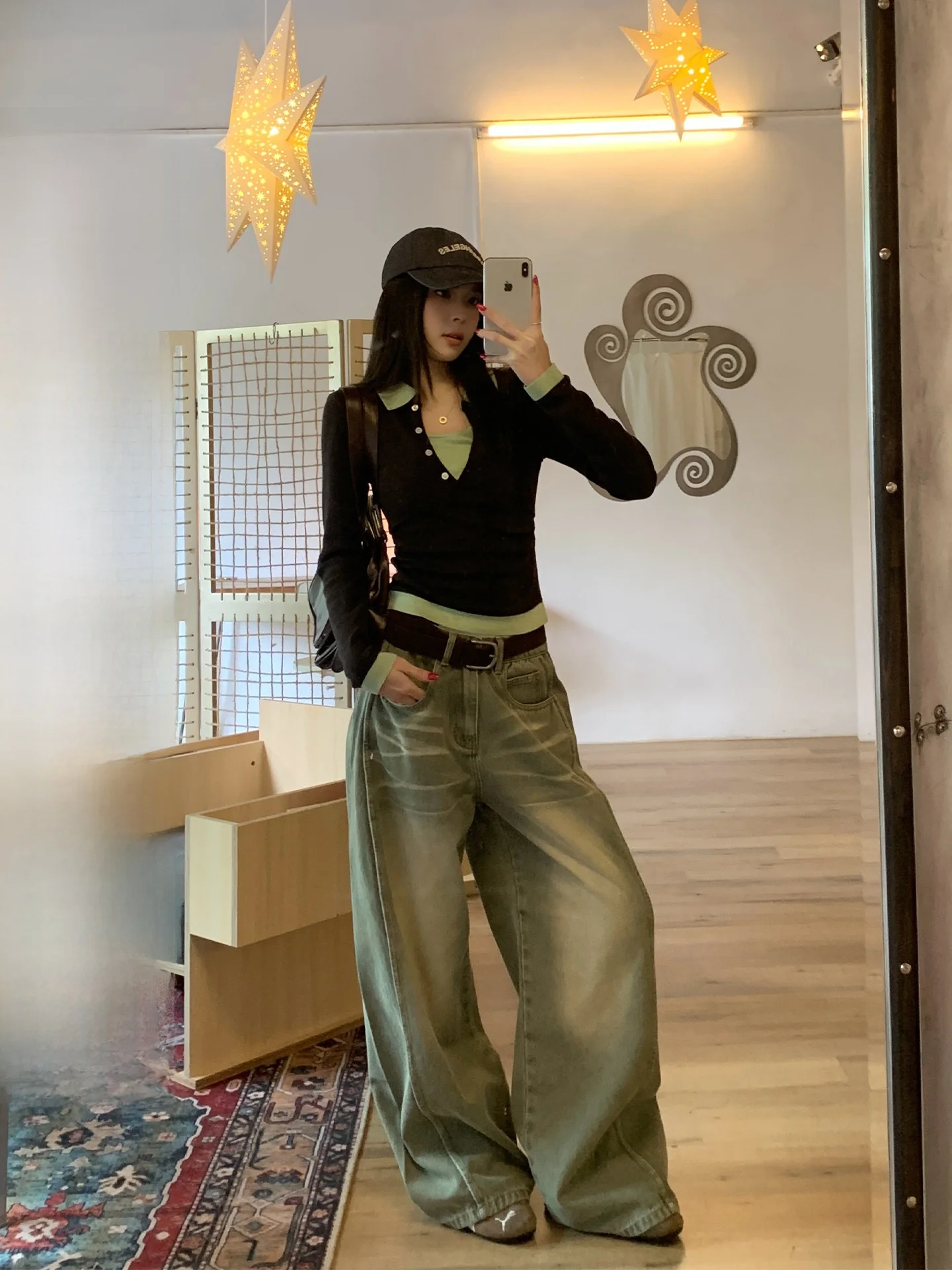 High Waist Wide Leg Jeans Women's Spring New Style Song Zhengen Retro Green Straight Loose Fit Floor Length Denim Pants
High Waist Wide Leg Jeans Women's Spring New Style Song Zhengen Retro Green Straight Loose Fit Floor Length Denim Pants