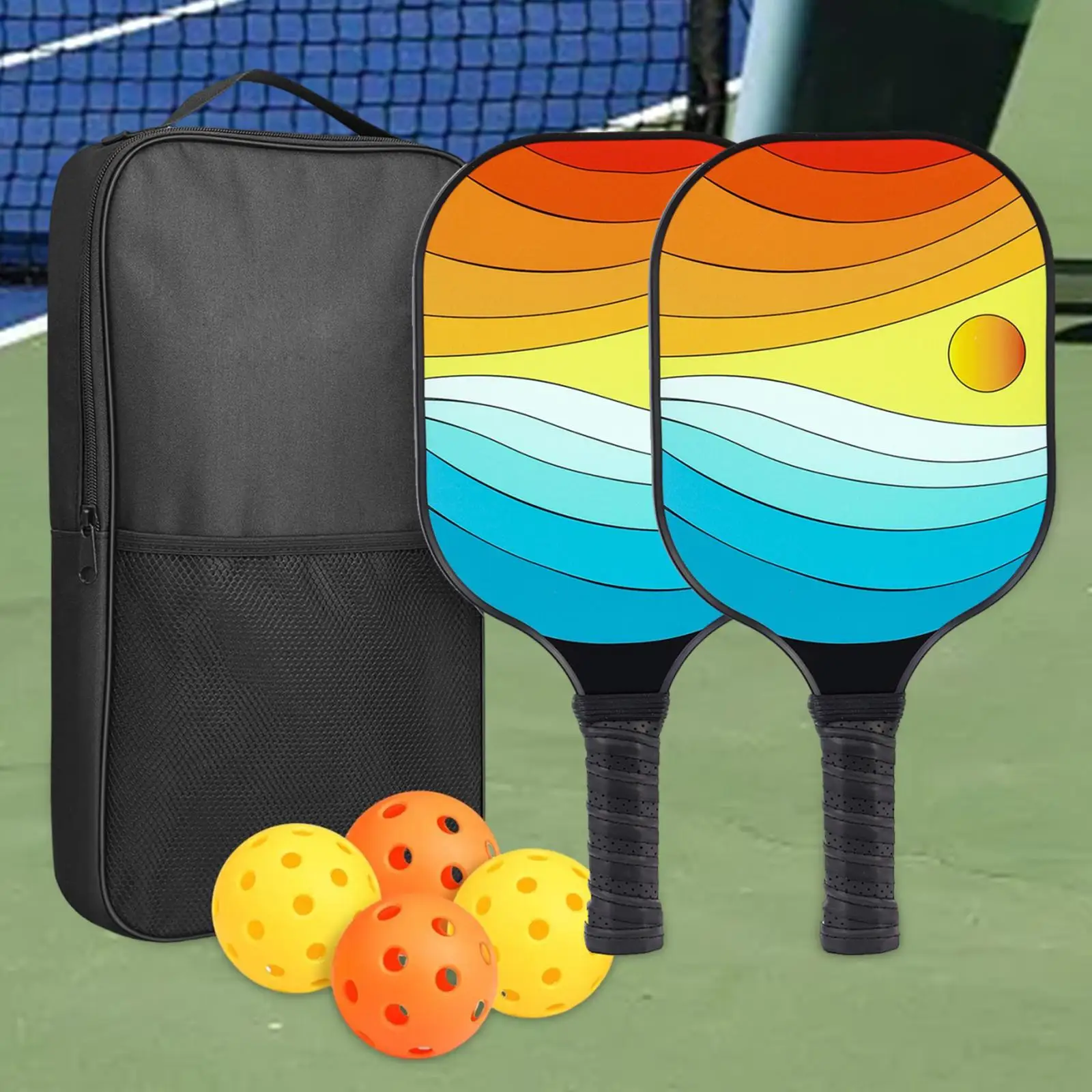 Набор ракеток Pickleball включает 2 ракетки, 4 ракетки Pickleball для использования в домашнем спортзале во дворе.
Набор ракеток Pickleball включает 2 ракетки, 4 ракетки Pickleball для использования в домашнем спортзале во дворе.