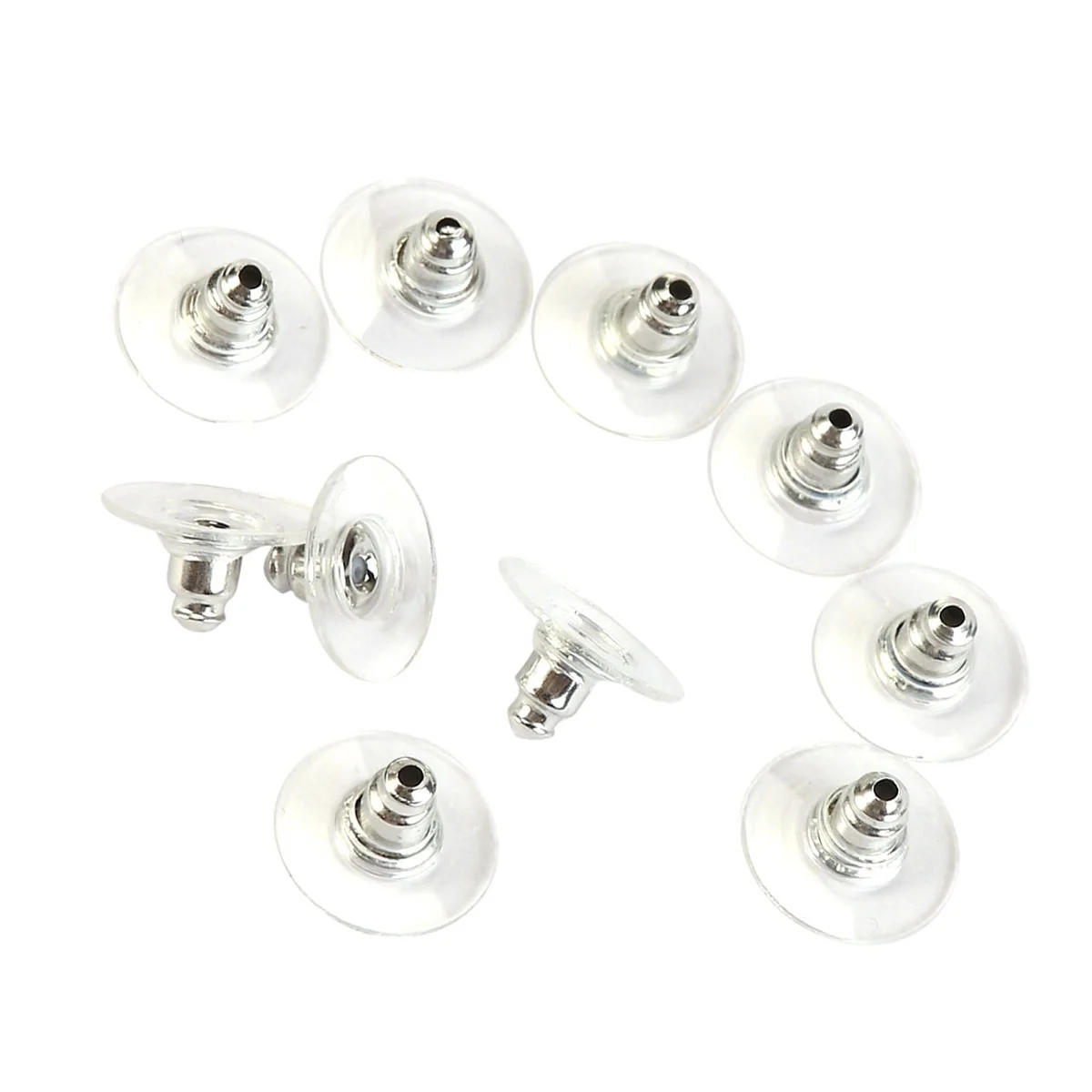 50 Pcs Padded Wire Jewelry Clip Earlobe Earring Clutch Backings Stopper Backs with Perforation
50 Pcs Padded Wire Jewelry Clip Earlobe Earring Clutch Backings Stopper Backs with Perforation