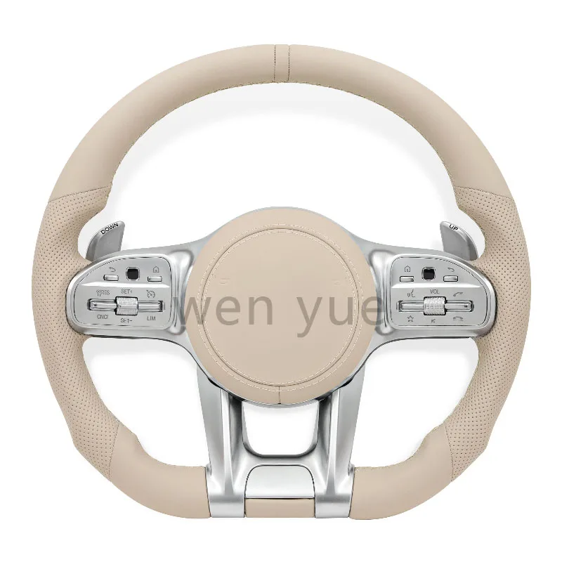 Beige Leather Steering Wheel For W205 S205 C205 A205 W213 S213 C238 X253 C253 W166 W167 W463 C257 C117 C118 W176 W177 W246 W247
Beige Leather Steering Wheel For W205 S205 C205 A205 W213 S213 C238 X253 C253 W166 W167 W463 C257 C117 C118 W176 W177 W246 W247
