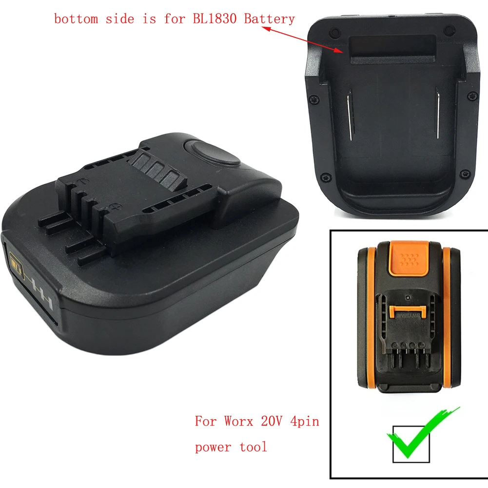 Power Tool Battery Adapter Battery Adapter Converter Adapter For BL1830 Battery To For Worx 4 Pin Tool Power Tool Accessories
Power Tool Battery Adapter Battery Adapter Converter Adapter For BL1830 Battery To For Worx 4 Pin Tool Power Tool Accessories