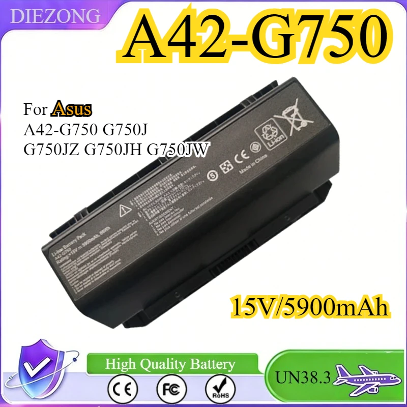 A42-G750 G750 G750JM Laptop Battery for Asus G750J G750JH G750JW G750JX G750JZ G750JS G750Y47JX-BL 0B110-00200000 0B110 88Wh
A42-G750 G750 G750JM Laptop Battery for Asus G750J G750JH G750JW G750JX G750JZ G750JS G750Y47JX-BL 0B110-00200000 0B110 88Wh