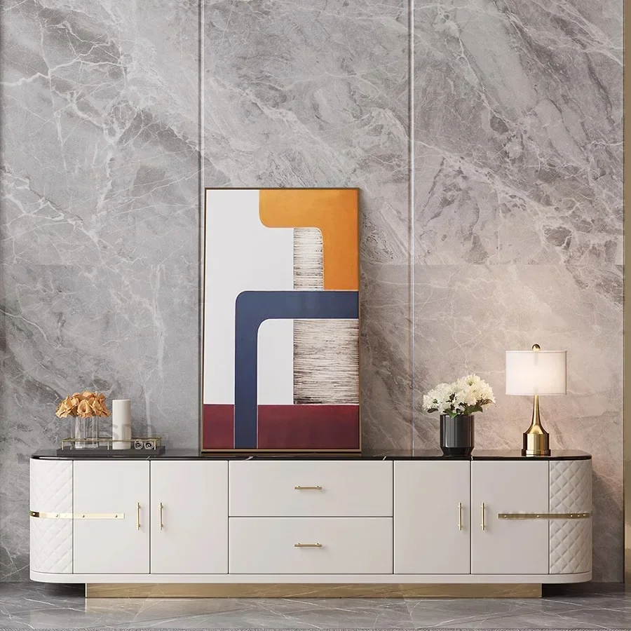 TTLight luxury TV cabinet Post-modern Hong Kong-style marble villa Italian-style living room Modern floor cabinet set
TTLight luxury TV cabinet Post-modern Hong Kong-style marble villa Italian-style living room Modern floor cabinet set