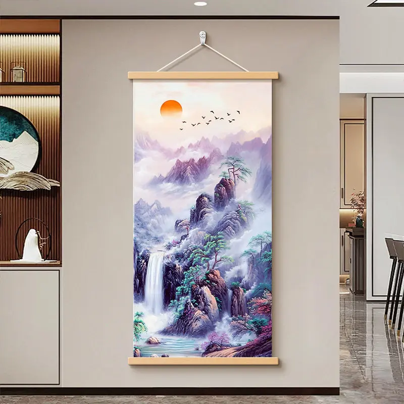 Purple Landscape Wall Painting, Auspicious Entryway Background Art, Modern Home Decor for Living Room and Dining Room wall art
Purple Landscape Wall Painting, Auspicious Entryway Background Art, Modern Home Decor for Living Room and Dining Room wall art
