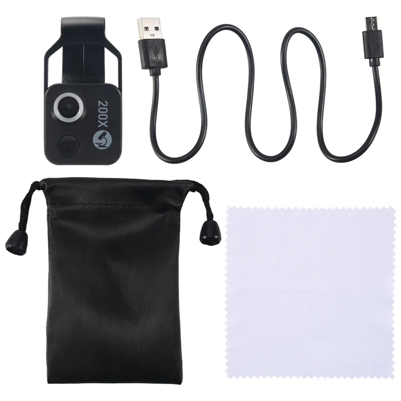 200X Cell Phone Microscope Accessory with Window Microscope, Portable Mini Digital Microscope with LED Light/Universal Clip
200X Cell Phone Microscope Accessory with Window Microscope, Portable Mini Digital Microscope with LED Light/Universal Clip