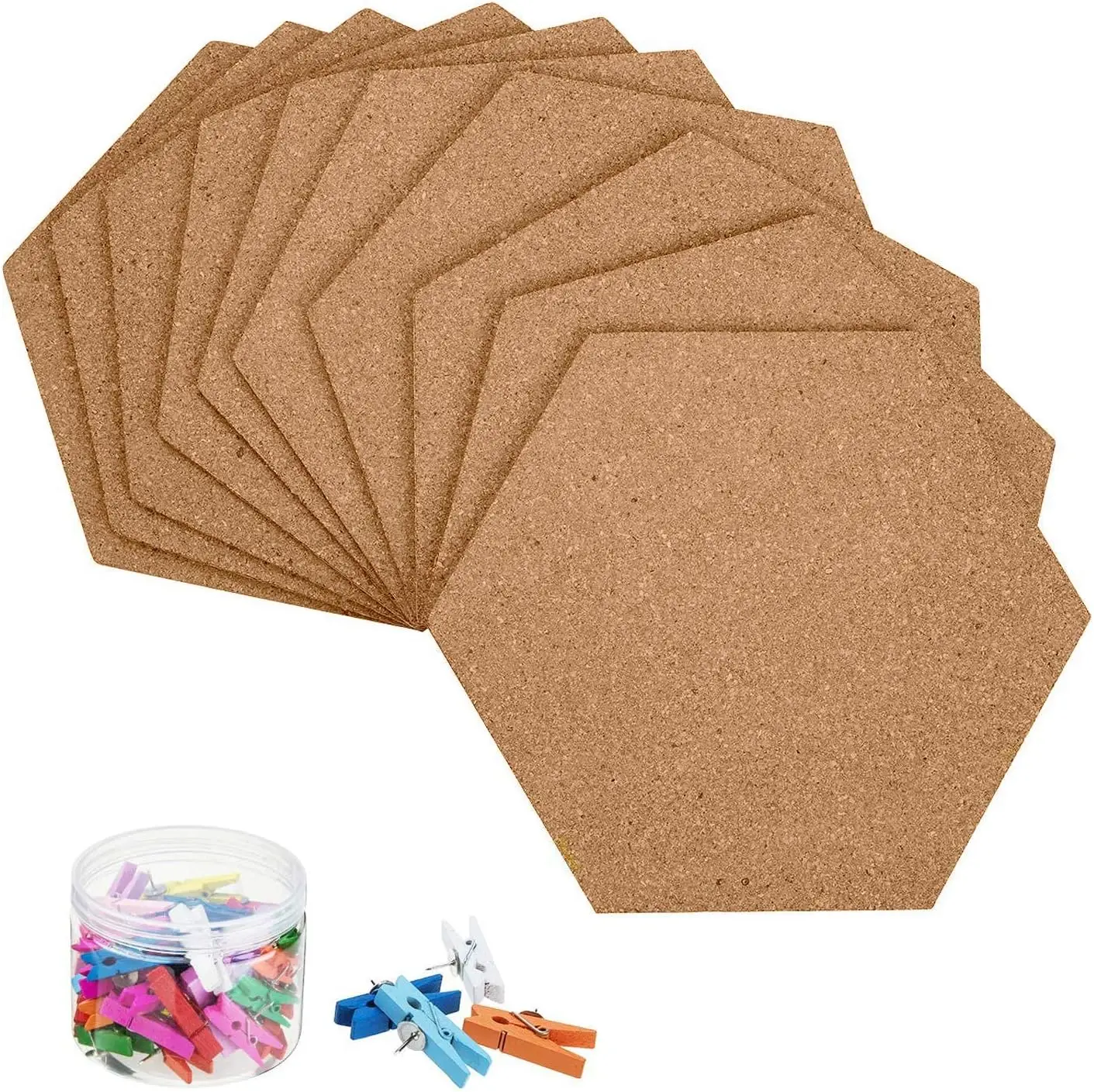 Hexagon Cork Board Tiles 10 Pack Self-Adhesive Corkboards for Wall Pin Board Decorative Bulletin Board Office Home Kitchen with
Hexagon Cork Board Tiles 10 Pack Self-Adhesive Corkboards for Wall Pin Board Decorative Bulletin Board Office Home Kitchen with