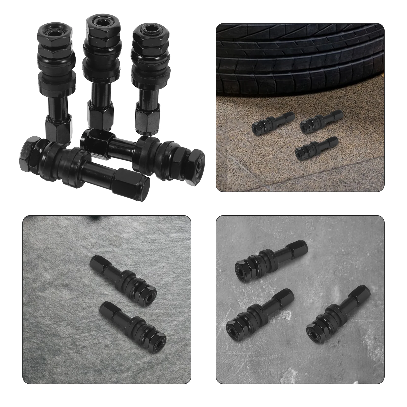 5pcs Vacuum Tire Stem: Universal Rubber Car Tire Valve Replacement For Automobile Atv Motorcycle Tubeless Tires Wheel Air Valve
5pcs Vacuum Tire Stem: Universal Rubber Car Tire Valve Replacement For Automobile Atv Motorcycle Tubeless Tires Wheel Air Valve