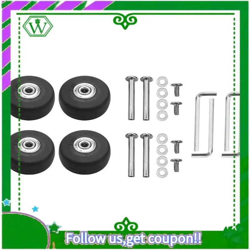 AC34-OD 50Mm 4 Sets Of Luggage Suitcase Replacement Wheels Axles Deluxe Repair Tool
AC34-OD 50Mm 4 Sets Of Luggage Suitcase Replacement Wheels Axles Deluxe Repair Tool