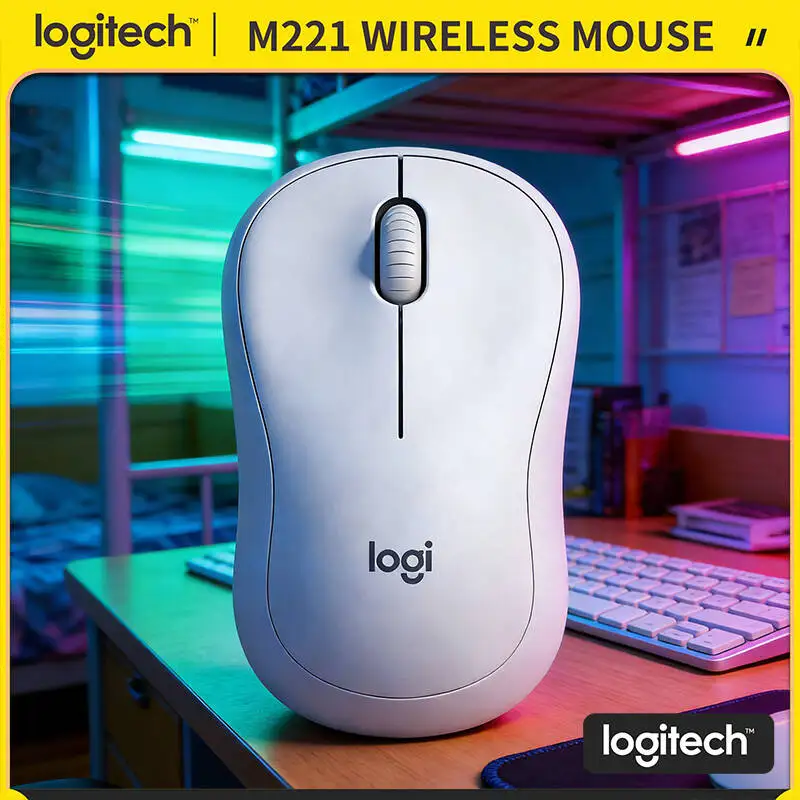 Бесшумная оптическая мышь Logitech M221 - снижение шума на 90%, USB-приемник, 18 месяцев автономной работы, подходит для настольных ПК, ноутбуков и путешествий
Бесшумная оптическая мышь Logitech M221 - снижение шума на 90%, USB-приемник, 18 месяцев автономной работы, подходит для настольных ПК, ноутбуков и путешествий