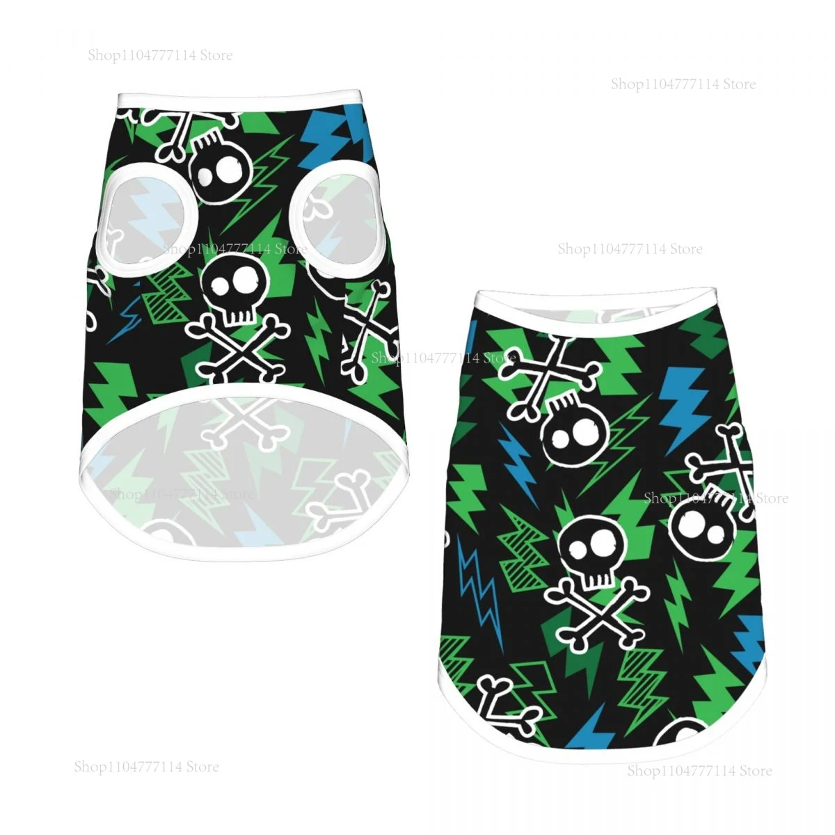 Skull And Lightning Bolt Dog Shirts Vest Puppy Summer Dog Clothes for Small Dogs Puppy Cat T Shirt Pet
Skull And Lightning Bolt Dog Shirts Vest Puppy Summer Dog Clothes for Small Dogs Puppy Cat T Shirt Pet