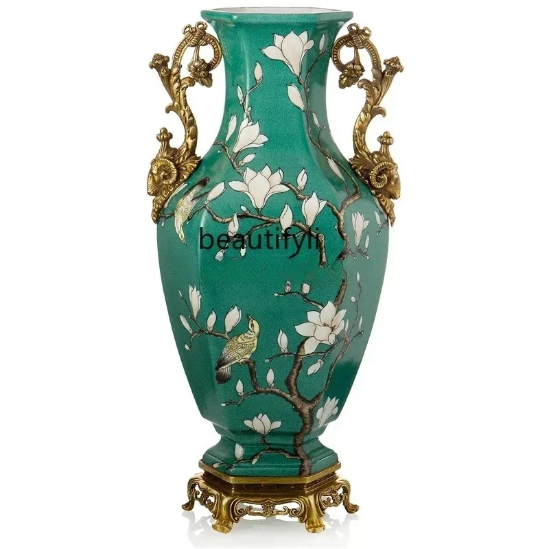 yj19 European-Style Simple Medium Vase Decoration Porcelain Hand Painted Flower Flower Container Crafts
yj19 European-Style Simple Medium Vase Decoration Porcelain Hand Painted Flower Flower Container Crafts