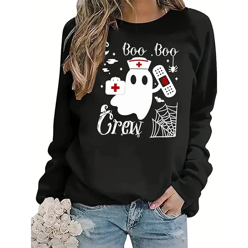 Women's Tops Autumn and Winter Halloween Printed Women's Sweatshirt Round Neck Long Sleeve Casual Loose Fashion Female Clothing
Women's Tops Autumn and Winter Halloween Printed Women's Sweatshirt Round Neck Long Sleeve Casual Loose Fashion Female Clothing