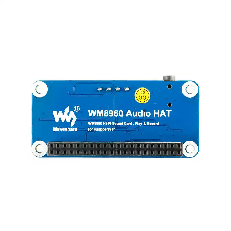 Raspberry Pi 43B WM8960 Audio Module Expansion Board Stereo codec speaker with small speaker
Raspberry Pi 43B WM8960 Audio Module Expansion Board Stereo codec speaker with small speaker