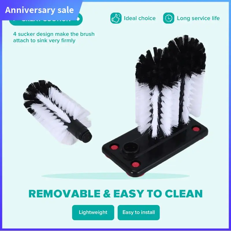 ABPP-Water Bottle Cleaning Brush Glass Cup Washer With Suction Base 3 Head Bristle Brush For Beer Cup, Long Leg Cup
ABPP-Water Bottle Cleaning Brush Glass Cup Washer With Suction Base 3 Head Bristle Brush For Beer Cup, Long Leg Cup