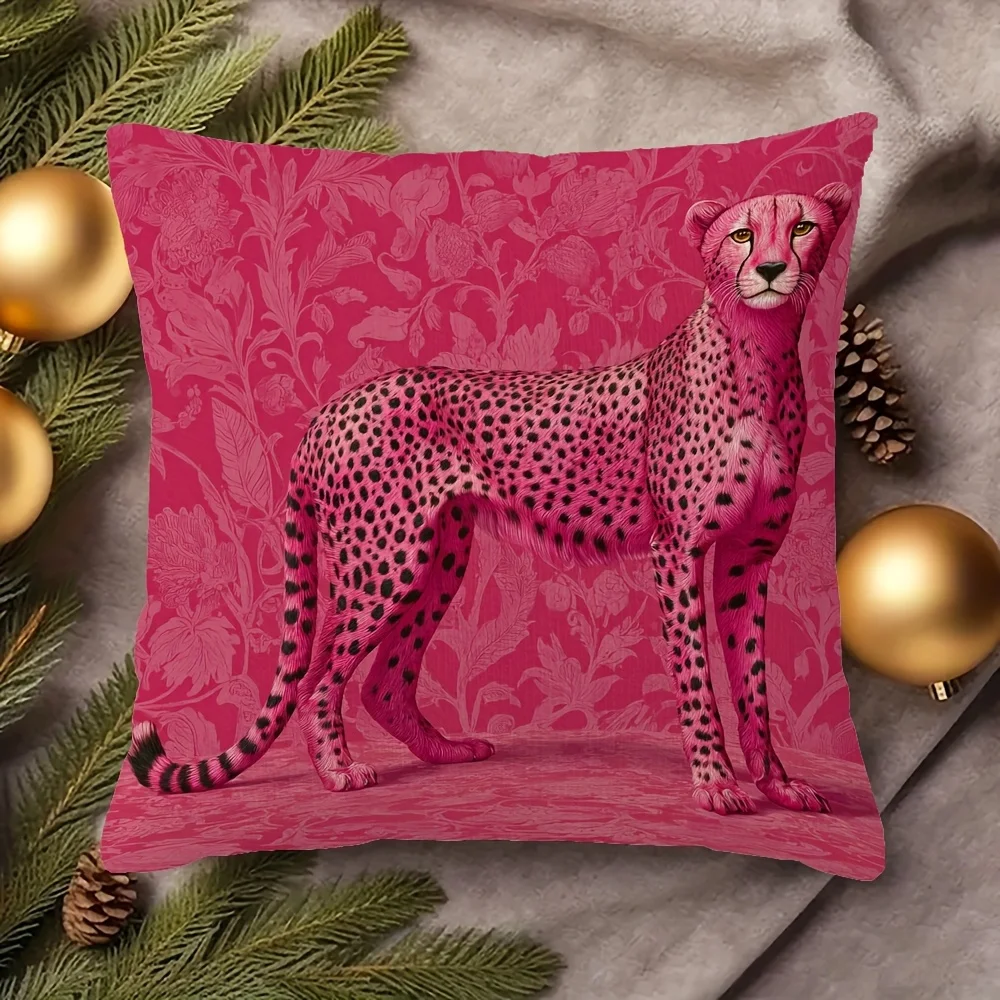 1pc Pink Cheetah Print Throw Pillow Cover Wild Animal Decorative Cushion Case for Home Living Room Bedroom
1pc Pink Cheetah Print Throw Pillow Cover Wild Animal Decorative Cushion Case for Home Living Room Bedroom