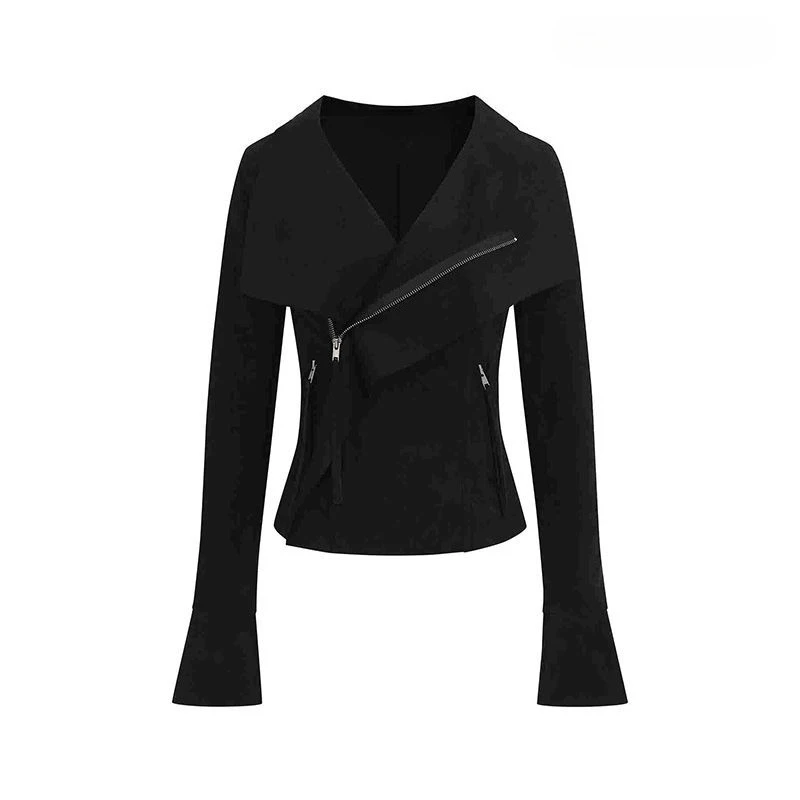 American Vintage Lapel Cropped Jacket Women's Harajuku Punk Slim Fit Jacket Streetwear Pocket Zipper 2000s Aesthetic Jacket
American Vintage Lapel Cropped Jacket Women's Harajuku Punk Slim Fit Jacket Streetwear Pocket Zipper 2000s Aesthetic Jacket