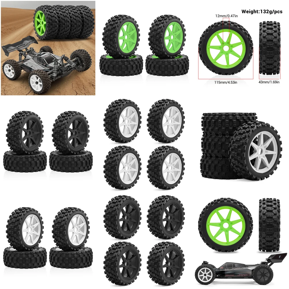 115mm RC Car Wheels Tires Rubber Tyre for ARRMA 1/8 Typhon TRAXXAS Jato FS KYOSHO RC Car Upgrade Part
115mm RC Car Wheels Tires Rubber Tyre for ARRMA 1/8 Typhon TRAXXAS Jato FS KYOSHO RC Car Upgrade Part