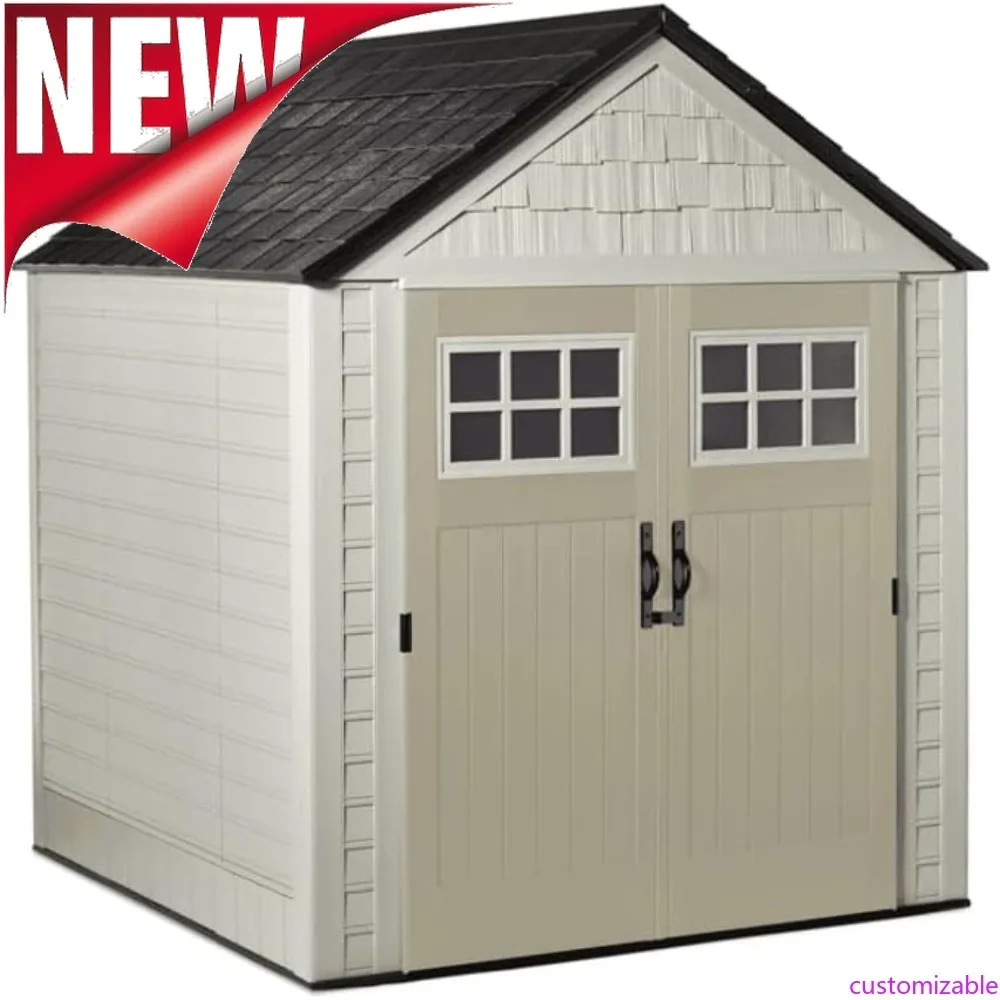 Customizable-7 Foot By 7 Foot Weatherproof Outdoor Storage Shed For Garden Tools And Lawn Machinery Organization With Lockable D
Customizable-7 Foot By 7 Foot Weatherproof Outdoor Storage Shed For Garden Tools And Lawn Machinery Organization With Lockable D
