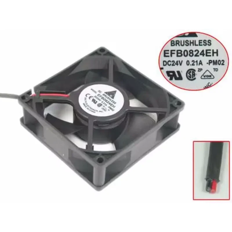 Delta Electronics EFB0824EH PM02 DC 24V 0.21A 80x80x25mm Server Cooling Fan
Delta Electronics EFB0824EH PM02 DC 24V 0.21A 80x80x25mm Server Cooling Fan