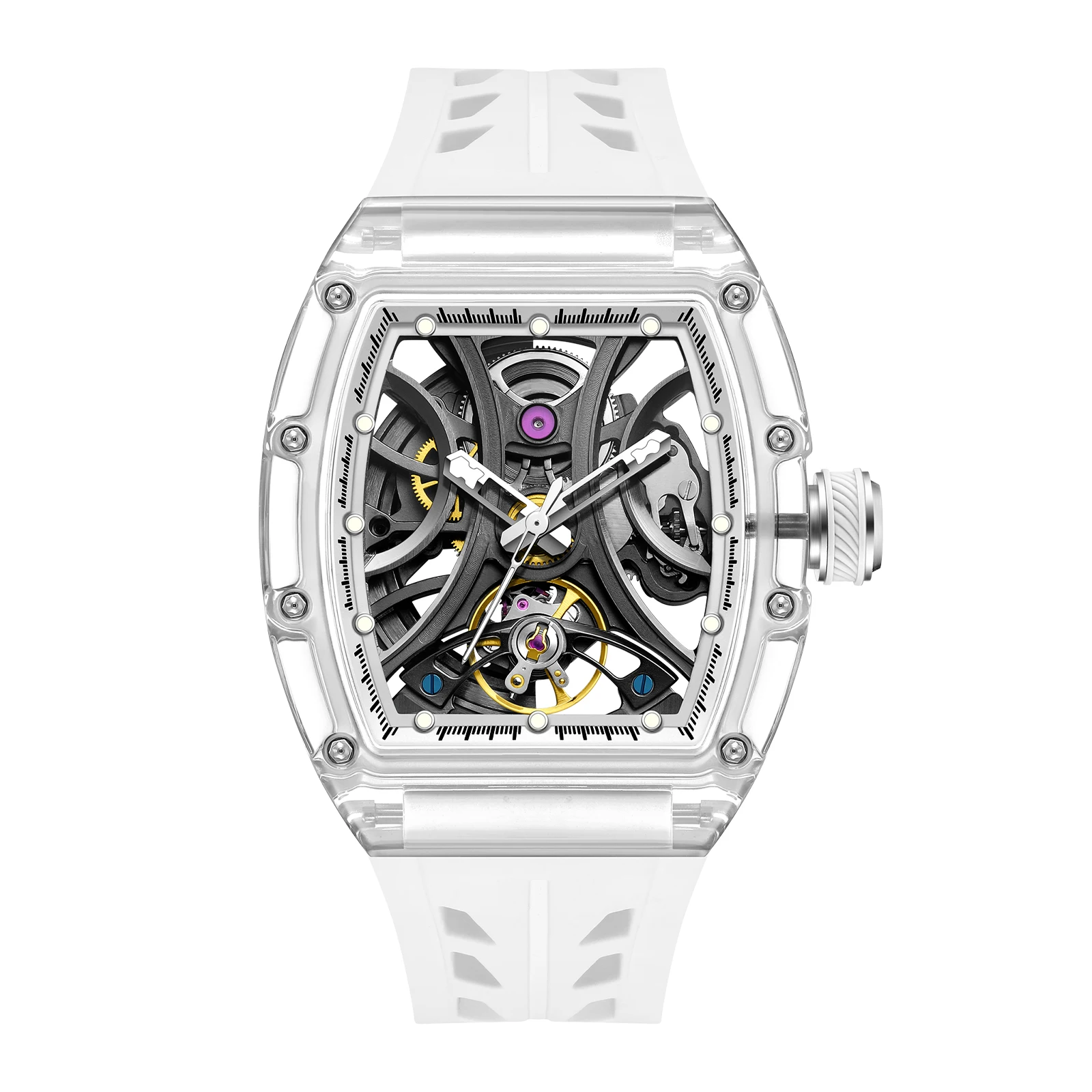 2026 New Style automatic watch tonneau dial silicone strap waterproof sport mechanical wristwatch stainless steel
2026 New Style automatic watch tonneau dial silicone strap waterproof sport mechanical wristwatch stainless steel