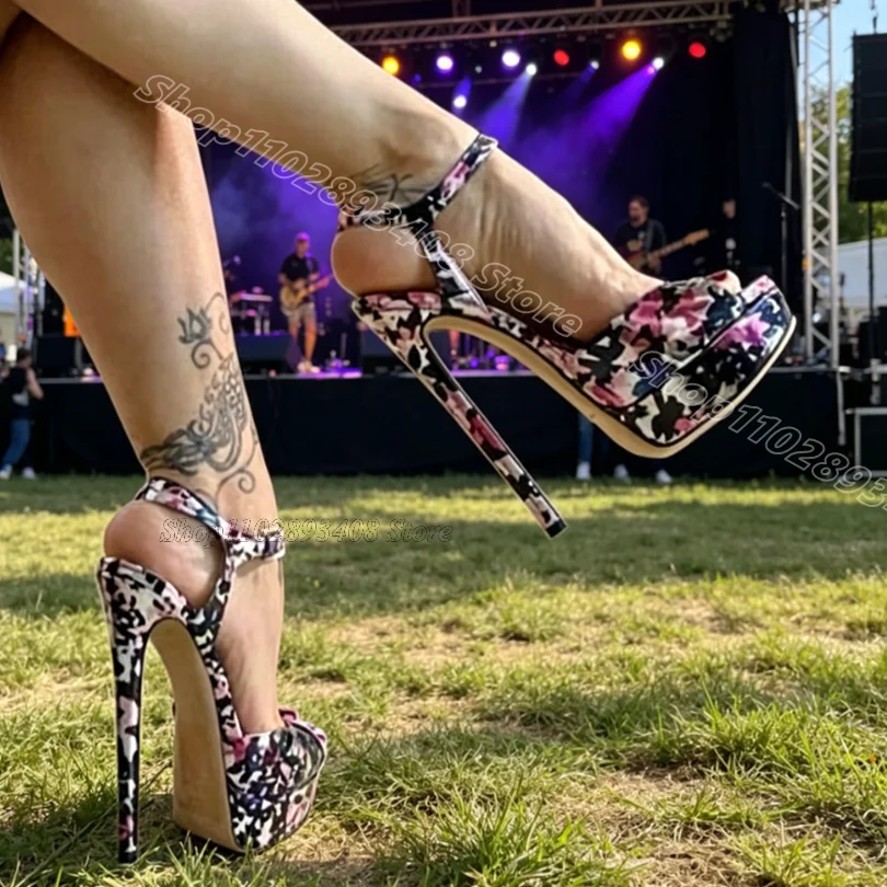Mixed Flower Pattern Sexy Sandals Ankle Buckle British Style Open Toe Fashion Women Party Dress Sexy Sandals Zapatos Para Mujere
Mixed Flower Pattern Sexy Sandals Ankle Buckle British Style Open Toe Fashion Women Party Dress Sexy Sandals Zapatos Para Mujere