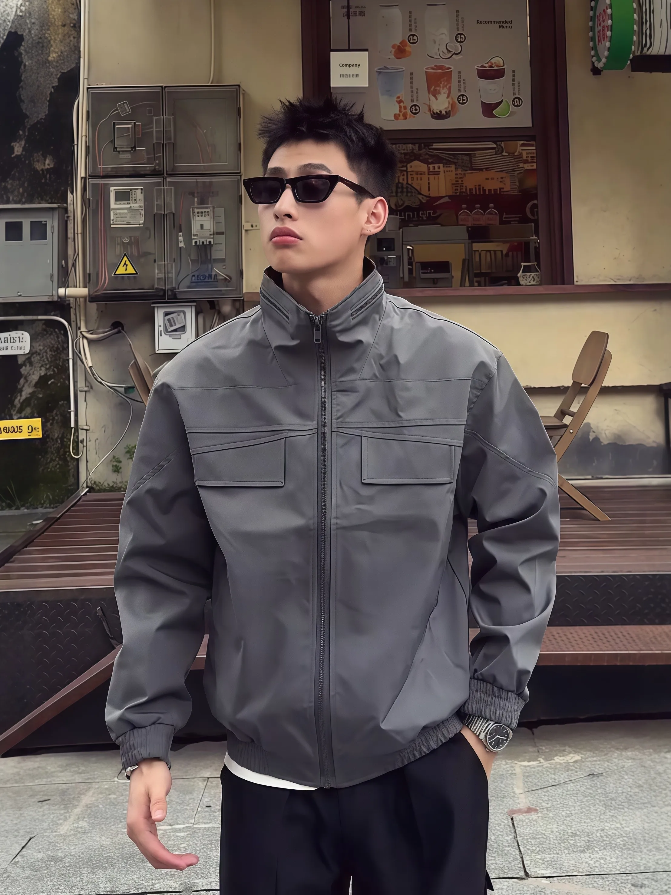 Мужская осенняя куртка American Sle Hard oulder Flight Jaet High Sensation Cool ort, рабочая одежда, длинное пальто из полиэфирного волокна...
Мужская осенняя куртка American Sle Hard oulder Flight Jaet High Sensation Cool ort, рабочая одежда, длинное пальто из полиэфирного волокна...