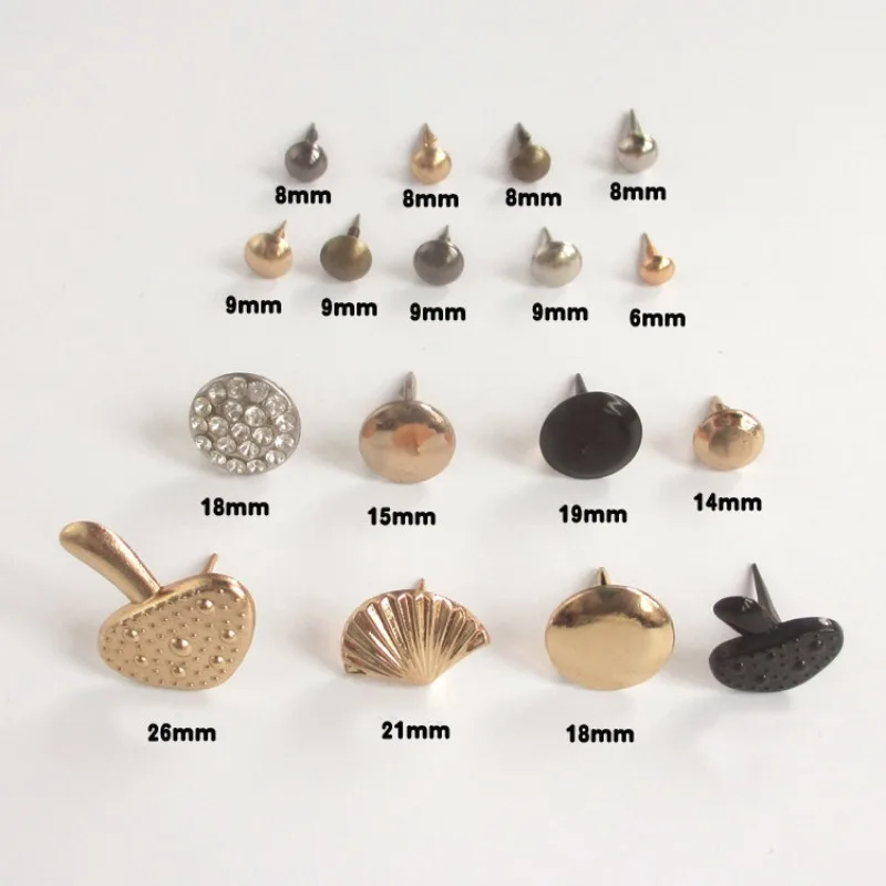Rivets Studs Spikes Tacks for Leather Decor Bag Belt Clothes Shoes DIY Craft Accessories With Threaded/Hooks Rivets
Rivets Studs Spikes Tacks for Leather Decor Bag Belt Clothes Shoes DIY Craft Accessories With Threaded/Hooks Rivets