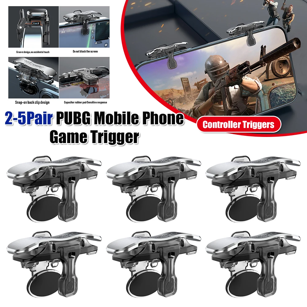 PUBG Mobile Phone Game Trigger Controller Joystick for 4-13mm Thickness Gamepad Aim Button Shooter
PUBG Mobile Phone Game Trigger Controller Joystick for 4-13mm Thickness Gamepad Aim Button Shooter