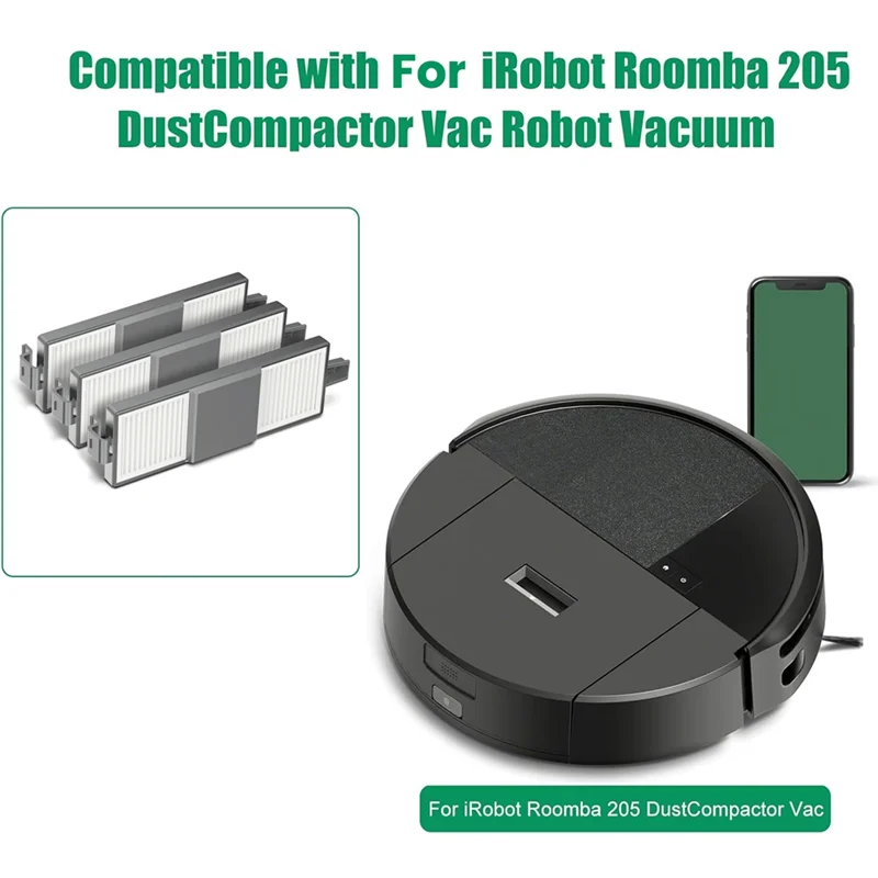 B83B-для Irobot Roomba 205 пылесборник 3 шт. сменный фильтр Hepa для пылесоса робота, запчасти
B83B-для Irobot Roomba 205 пылесборник 3 шт. сменный фильтр Hepa для пылесоса робота, запчасти