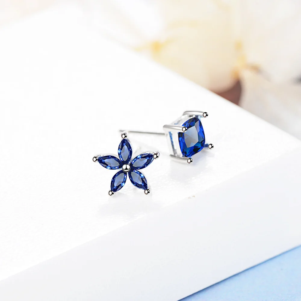 925 Sterling Silver Blue Zircon Stud Earrings For Women Elegant Luxury Jewelry Accessories Wholesale Prevent Allergies
925 Sterling Silver Blue Zircon Stud Earrings For Women Elegant Luxury Jewelry Accessories Wholesale Prevent Allergies
