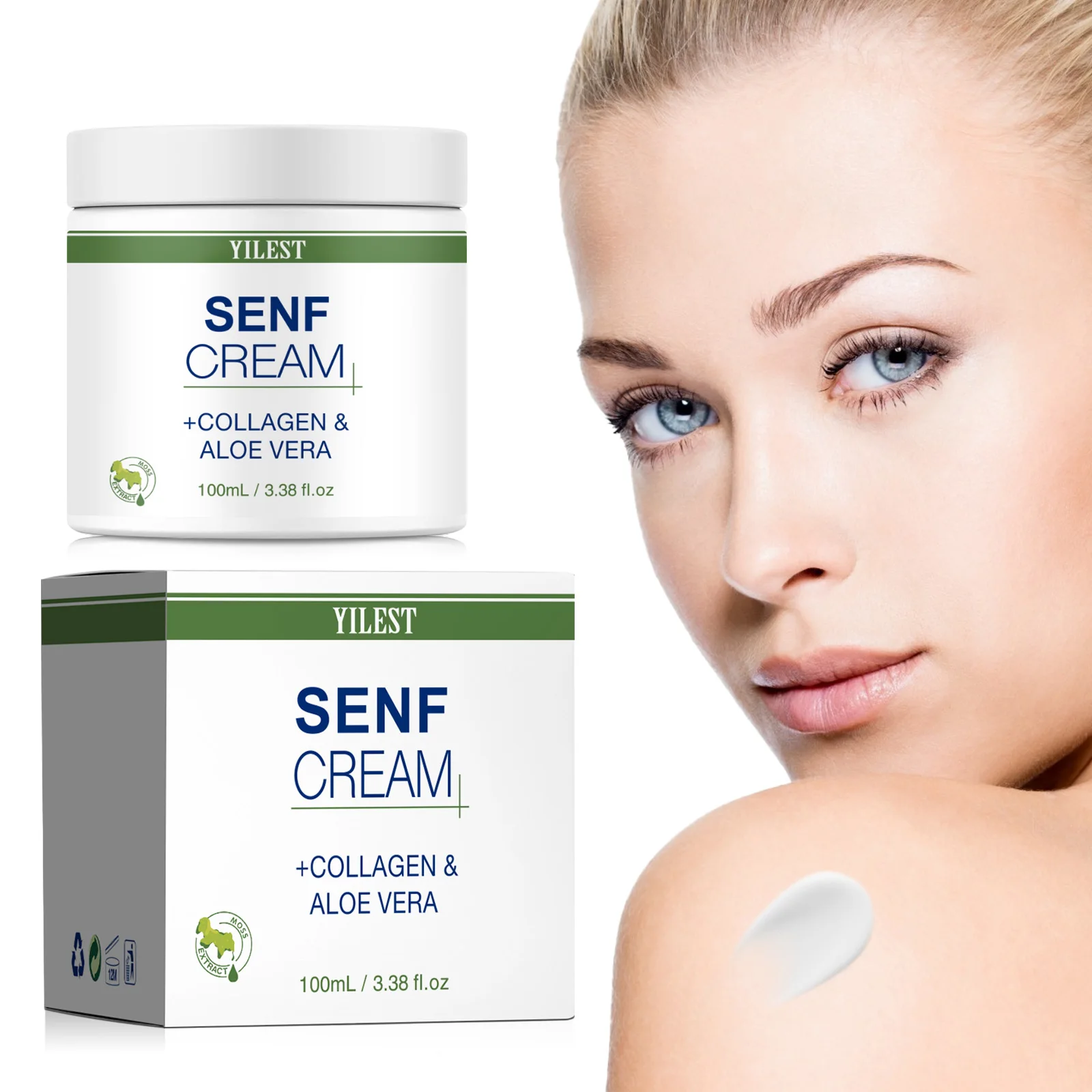 Крем для тела YILEST Premium Collagen и Aloe Vera против морщин – быстро впитывающий увлажняющий крем для сухой и тусклой кожи, 100 мл.
Крем для тела YILEST Premium Collagen и Aloe Vera против морщин – быстро впитывающий увлажняющий крем для сухой и тусклой кожи, 100 мл.