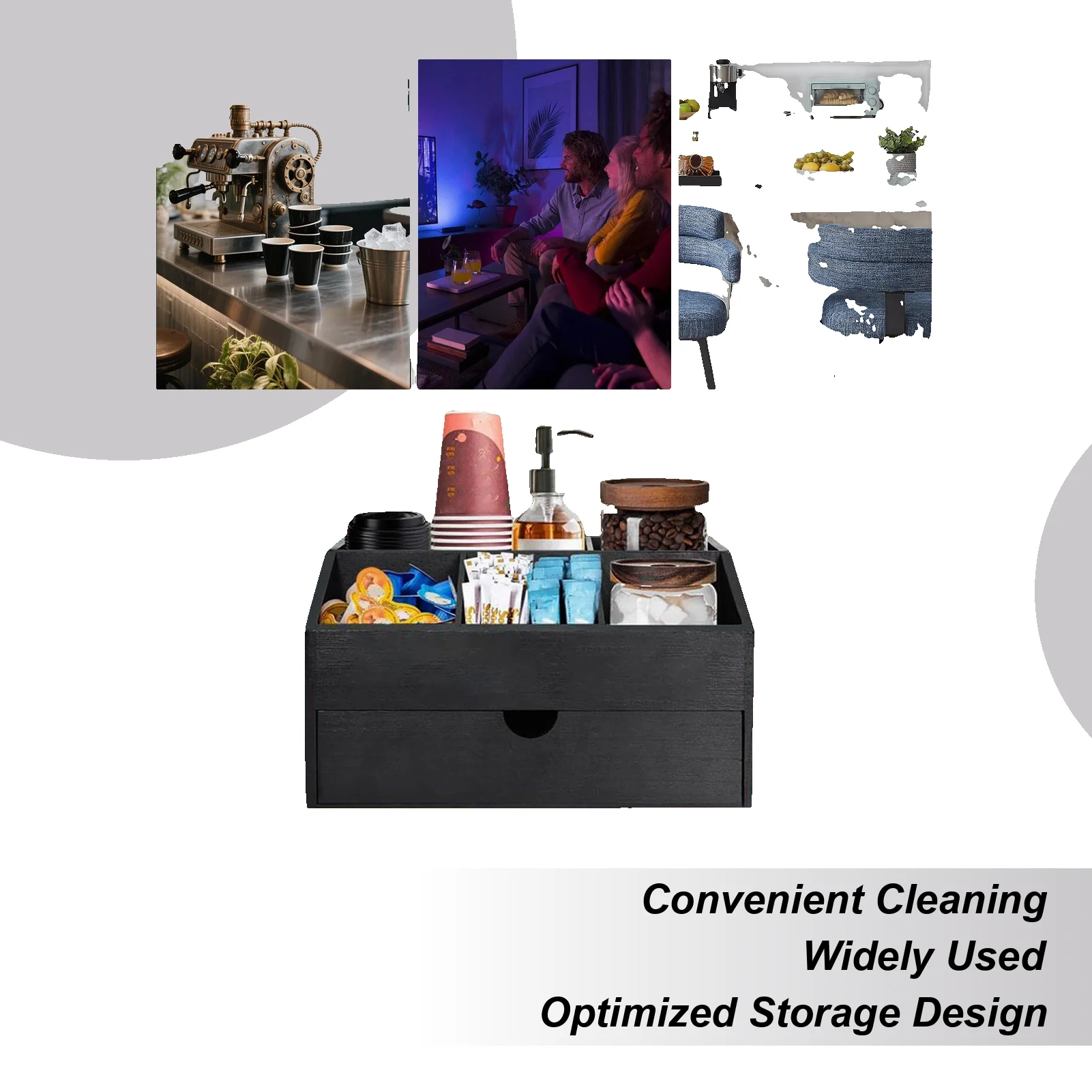 Coffee Organizer Wood Table Storage Stand Multipurpose Desk Coffee Counter Organizer With Drawer For Dorm Studio Breakroom
Coffee Organizer Wood Table Storage Stand Multipurpose Desk Coffee Counter Organizer With Drawer For Dorm Studio Breakroom