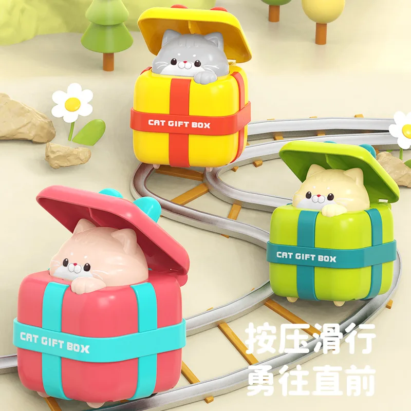 Cross-border popular cartoon gift cat children press pull back toy car baby toy baby scooter
Cross-border popular cartoon gift cat children press pull back toy car baby toy baby scooter