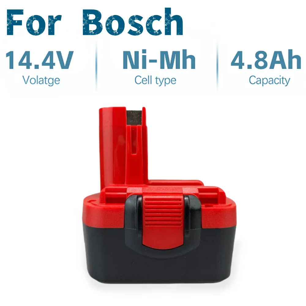 For Bosch 14.4V 4800mAh Ni-MH Rechargeable Power Tool Battery For Bosch BAT038 15614 1661 1661K 22614 23614 32614 33614
For Bosch 14.4V 4800mAh Ni-MH Rechargeable Power Tool Battery For Bosch BAT038 15614 1661 1661K 22614 23614 32614 33614