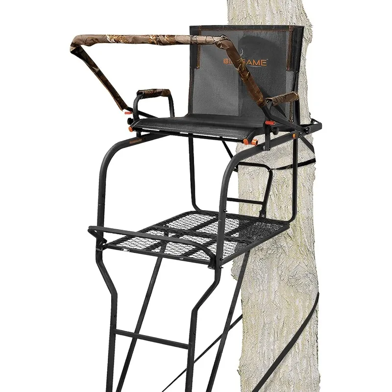 BIG GAME 1-Person Ladder Tree Stand for Hunting Deer with Seat, Hunter, 18' Tall, Black - Adjustable Climbing Treestand
BIG GAME 1-Person Ladder Tree Stand for Hunting Deer with Seat, Hunter, 18' Tall, Black - Adjustable Climbing Treestand