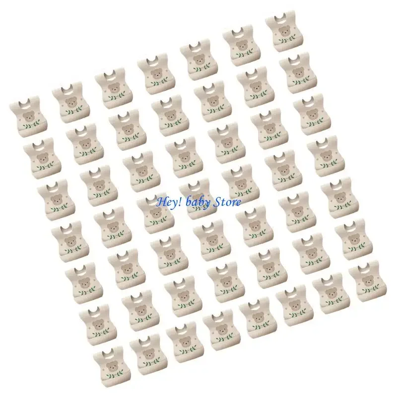 Набор из 50 одноразовых детских нагрудников Q1FE с рисунком медведя для новорожденных, разработанных для комфорта и защиты
Набор из 50 одноразовых детских нагрудников Q1FE с рисунком медведя для новорожденных, разработанных для комфорта и защиты