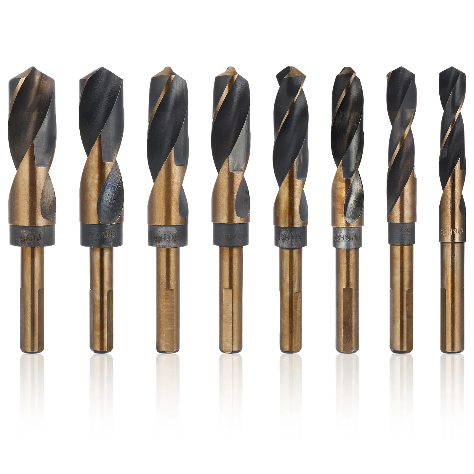 8pcs Drill Bit Set Inch size Equal shank Twist Bits Aluminum Box Metal Drilling Twisted Alloy Steel Machine Tools Parts
8pcs Drill Bit Set Inch size Equal shank Twist Bits Aluminum Box Metal Drilling Twisted Alloy Steel Machine Tools Parts