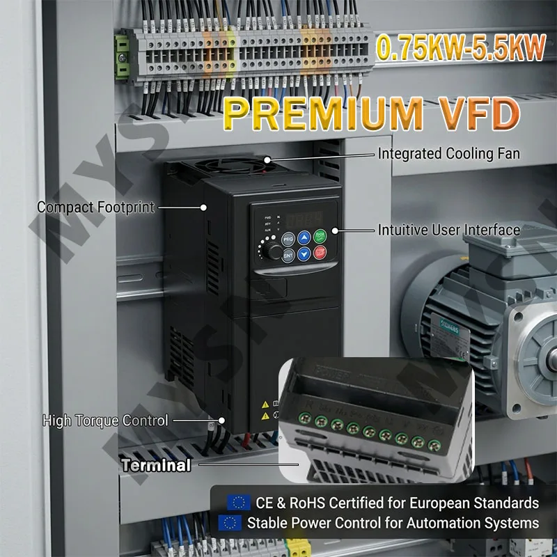 VFD Inverter 0.75KW 1.5KW 2.2KW Frequency Inverter 1P-3P 220V 3P-3P 380V Output Frequency Converter Variable Frequency Drive
VFD Inverter 0.75KW 1.5KW 2.2KW Frequency Inverter 1P-3P 220V 3P-3P 380V Output Frequency Converter Variable Frequency Drive