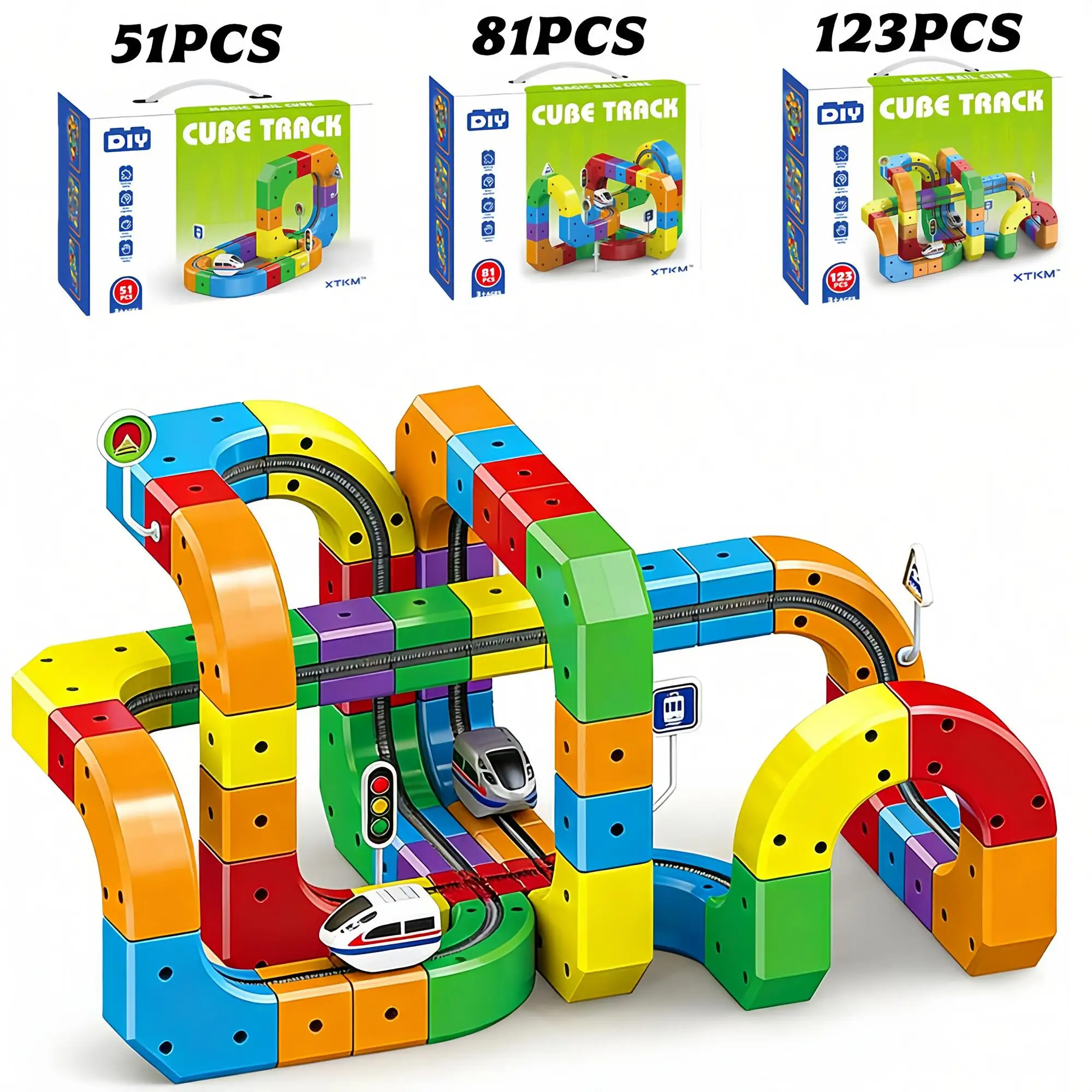 Electric Magnetic Track Set With Anti-Gravity Vehicles - 100+ Pieces Stem Building Toys Creative DIY Railway For Kids Gift Toy
Electric Magnetic Track Set With Anti-Gravity Vehicles - 100+ Pieces Stem Building Toys Creative DIY Railway For Kids Gift Toy