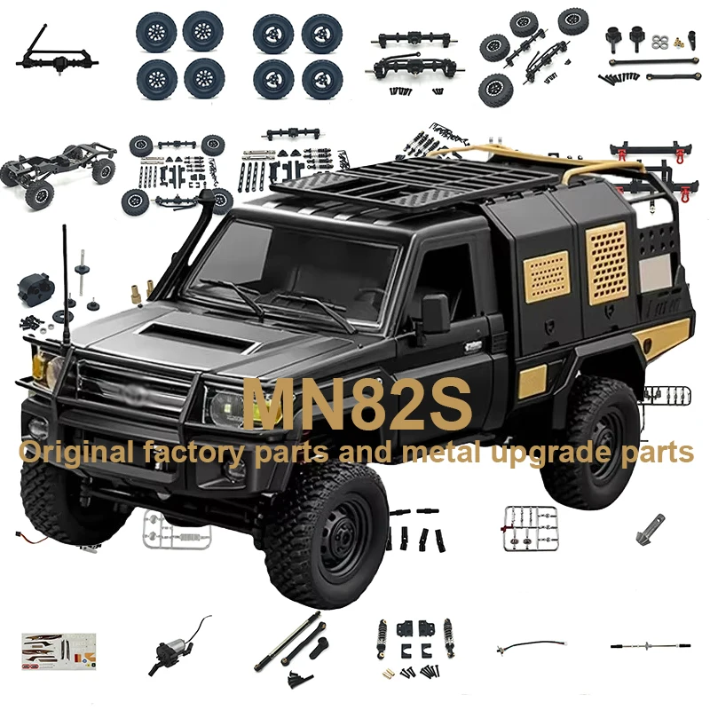 Metal Upgrade Kit, Original Factory Components Applicable:MN82s.Tires, rocker arms, shock absorbers, receivers,Steering cup
Metal Upgrade Kit, Original Factory Components Applicable:MN82s.Tires, rocker arms, shock absorbers, receivers,Steering cup