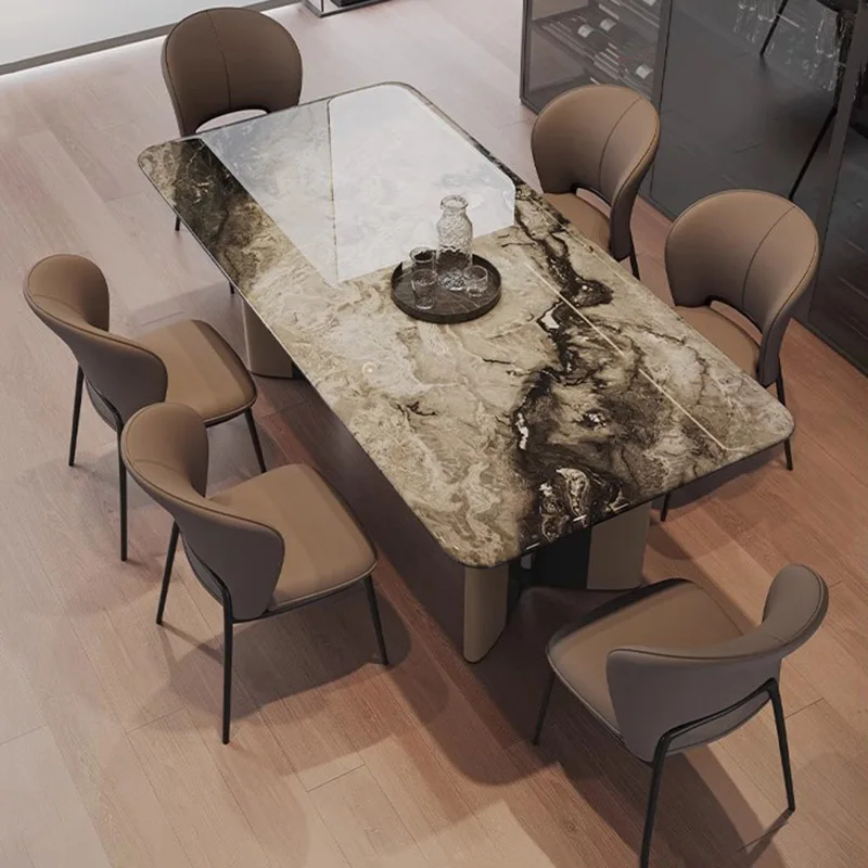 Marble Designer Dining Table Luxury Modern Conference Restaurant Dining Table Terrace Writing Mesas De Jantar Kitchen Furniture
Marble Designer Dining Table Luxury Modern Conference Restaurant Dining Table Terrace Writing Mesas De Jantar Kitchen Furniture
