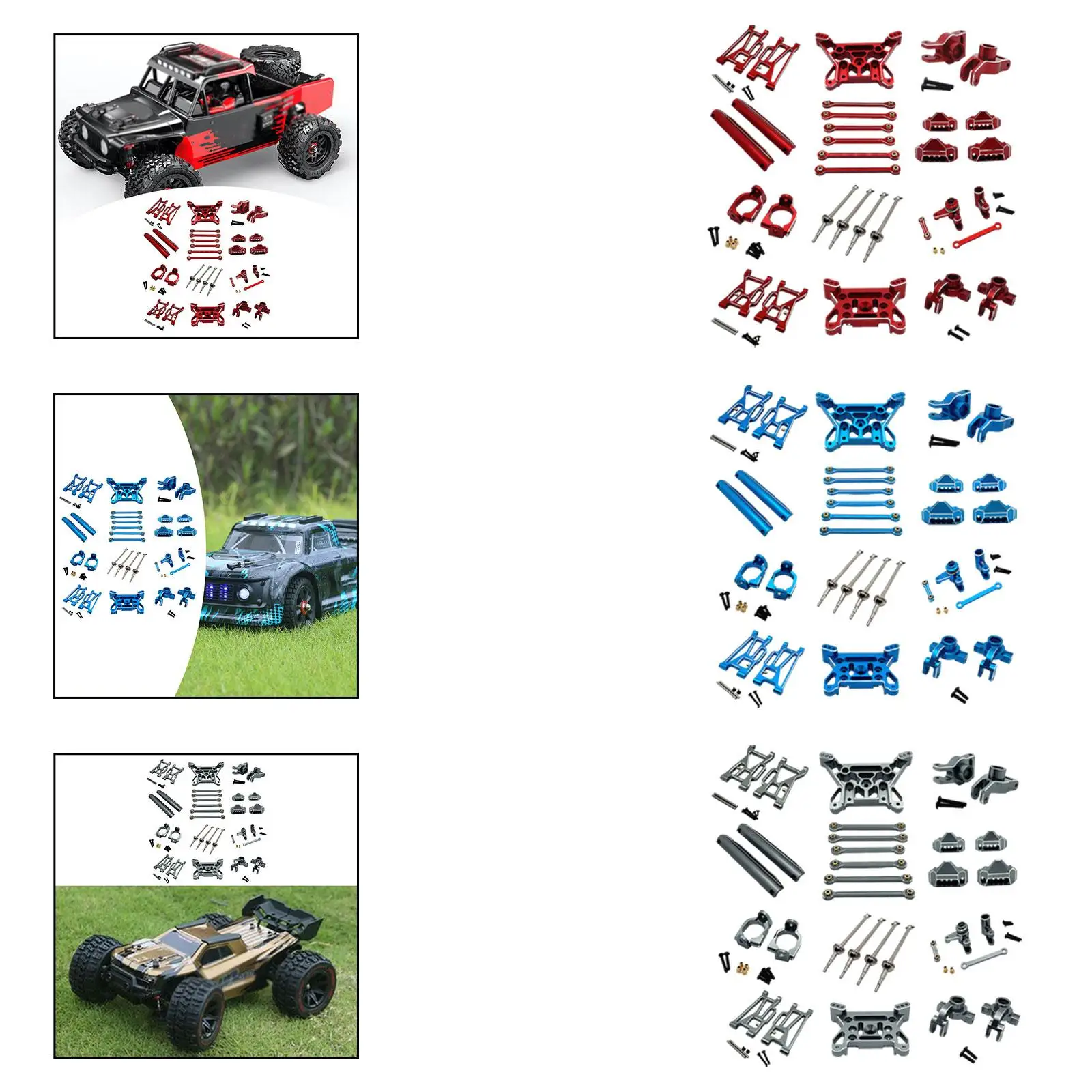 Metal Upgrade and Modification Kit RC Car Part DIY Part Accessory Professional for 1/10
Metal Upgrade and Modification Kit RC Car Part DIY Part Accessory Professional for 1/10