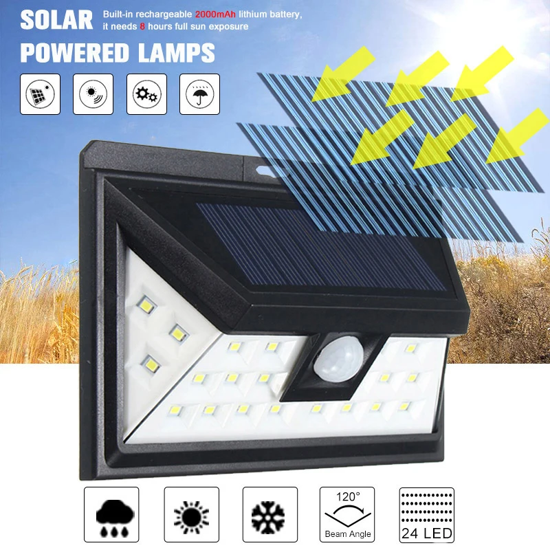 40 LED Solar Outdoor Lighting Night Lampion 3 Mode Super Bright Security Motion Sensor Wall Lamp Waterproof IP65 Yard Light
40 LED Solar Outdoor Lighting Night Lampion 3 Mode Super Bright Security Motion Sensor Wall Lamp Waterproof IP65 Yard Light