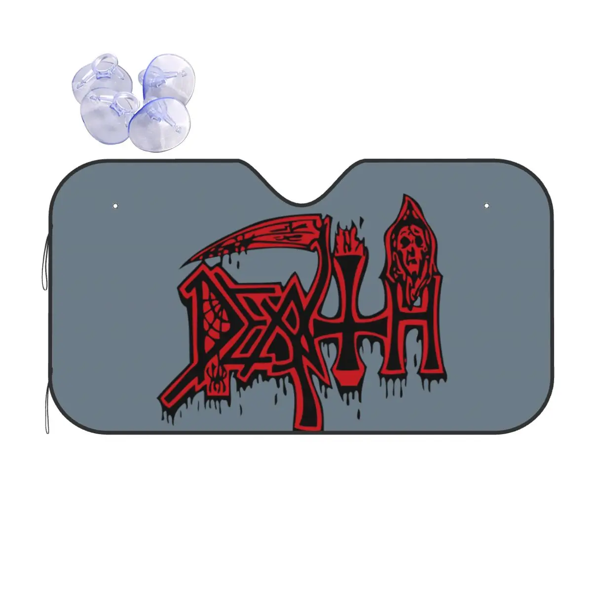 Солнцезащитный козырек на лобовое стекло автомобиля Death Rock из тяжелого металла
Солнцезащитный козырек на лобовое стекло автомобиля Death Rock из тяжелого металла