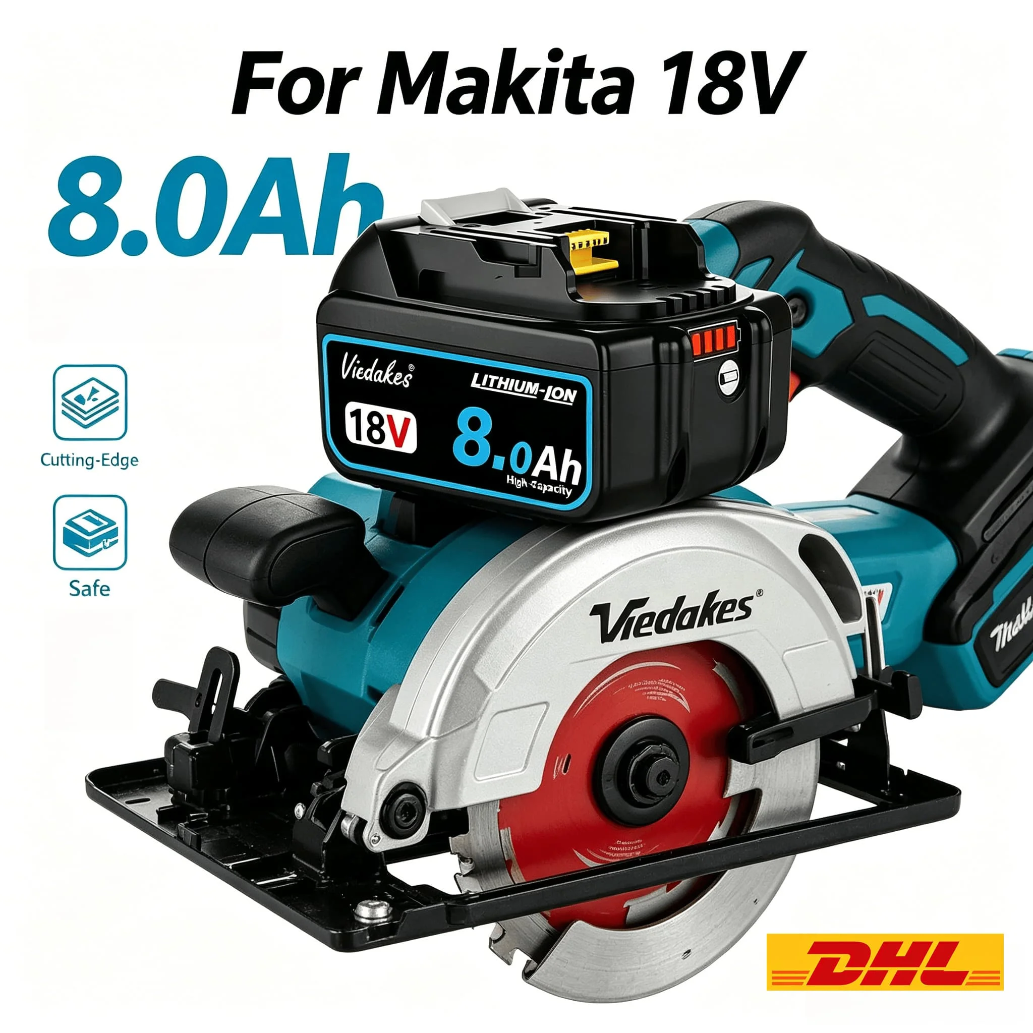 18V Lithium Battery For Makita 8Ah BL1850 BL1830B BL1860 Household Tool Spare Battery 마키타 충전배터리
18V Lithium Battery For Makita 8Ah BL1850 BL1830B BL1860 Household Tool Spare Battery 마키타 충전배터리