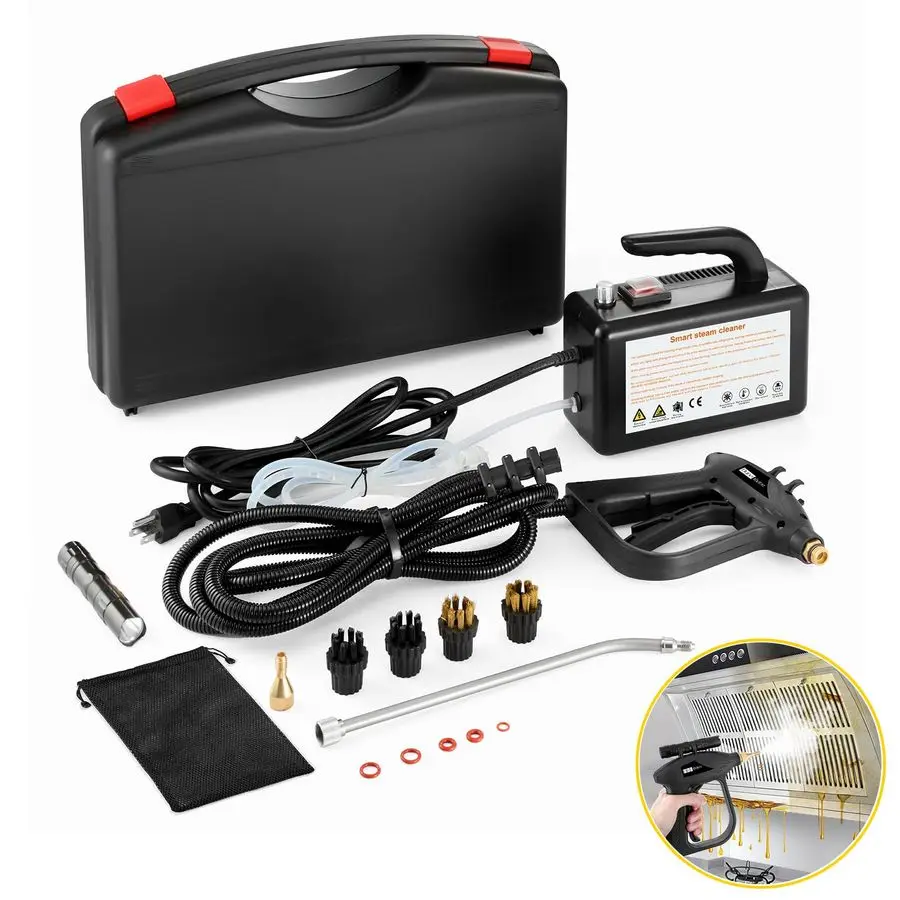 Handheld Steamer for Cleaning 1700W Car Engine Steam Cleaner 248F High Temperature Pressurized Steam Cleaner for Home, High Pres
Handheld Steamer for Cleaning 1700W Car Engine Steam Cleaner 248F High Temperature Pressurized Steam Cleaner for Home, High Pres