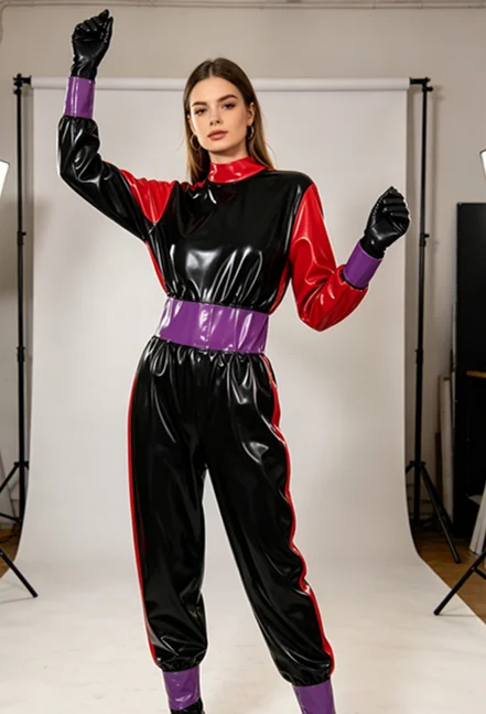 100% Latex Rubber Handsome club Rubber Halloween uniform, masquerade ball Cosplay Suit
100% Latex Rubber Handsome club Rubber Halloween uniform, masquerade ball Cosplay Suit