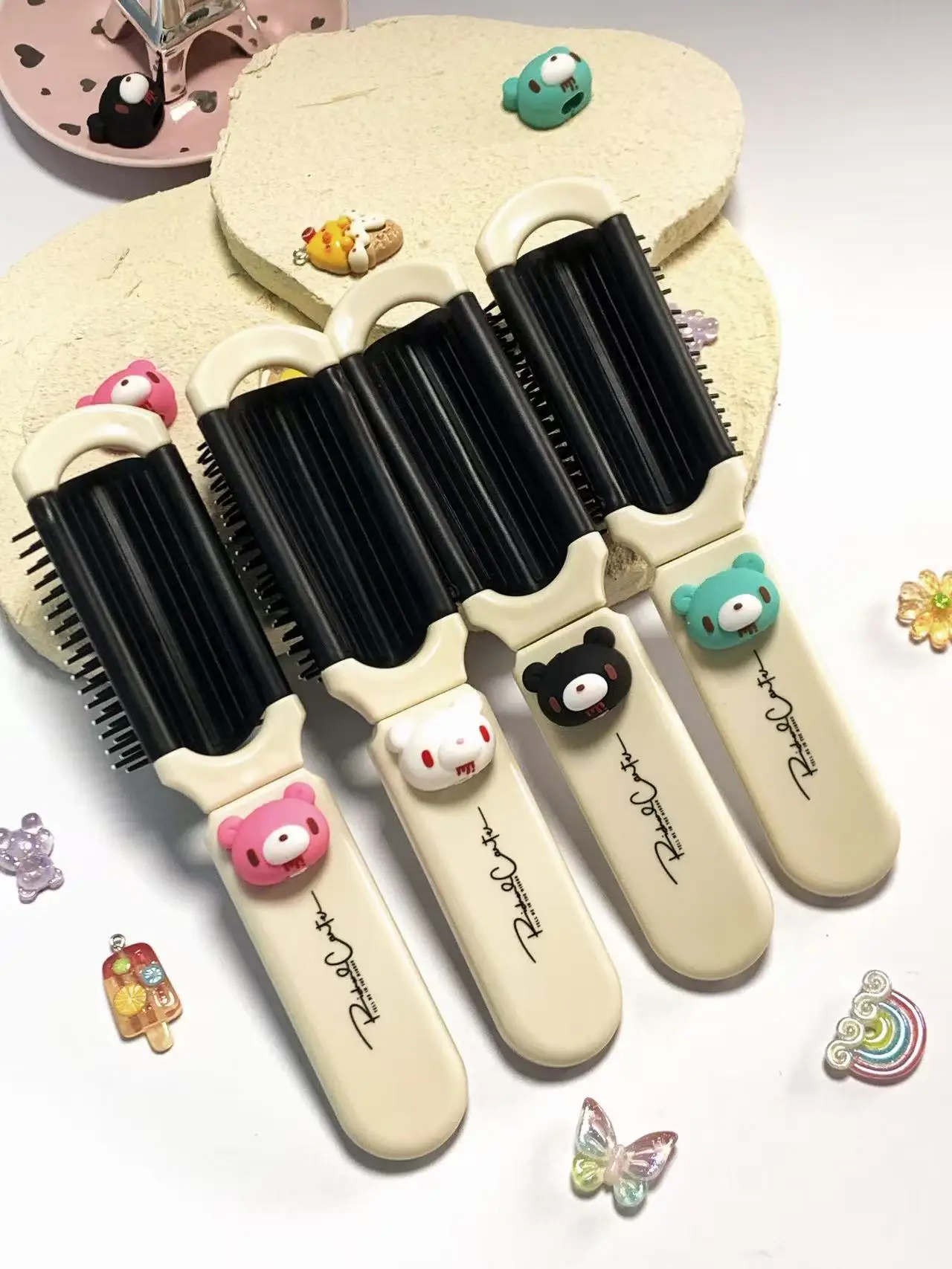 Cute Bear Folding Hair Comb - Portable 4-Color Cartoon Hairbrush, Anti-Tangle, Instagram-Worthy Styling Tool for Women
Cute Bear Folding Hair Comb - Portable 4-Color Cartoon Hairbrush, Anti-Tangle, Instagram-Worthy Styling Tool for Women